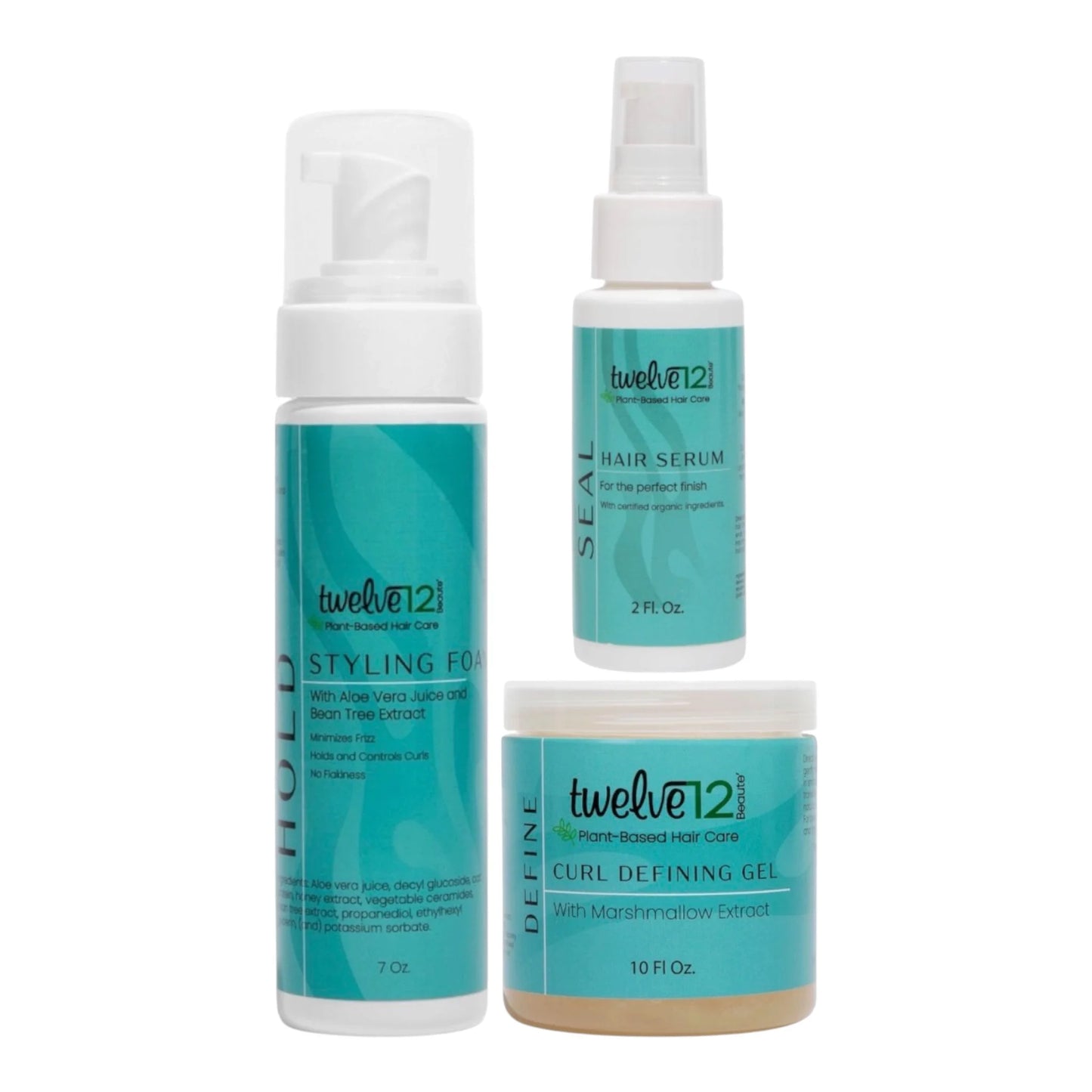 KIT COIFFAGE TWELVE12 — GEL, MOUSSE & SÉRUM - Les soins Bellafro